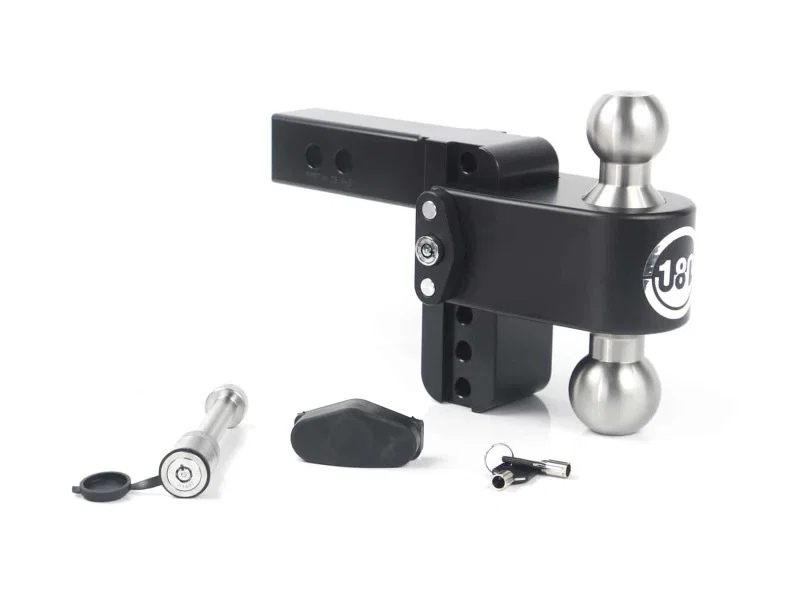 Weigh Safe LTB4-2-KA-CER-BLA, 180 Hitch 4in Drop Hitch & 2in Shank (10K/12.5K GTWR) w/WS05 - Black Cerakote