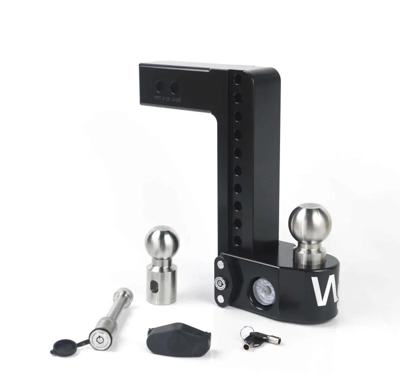 Weigh Safe WS10-2.5-KA-CER-BLA, 10in Drop Hitch w/Built-in Scale & 2.5in Shank (8K/18.5K GTWR) w/WS05 - Black Cerakote