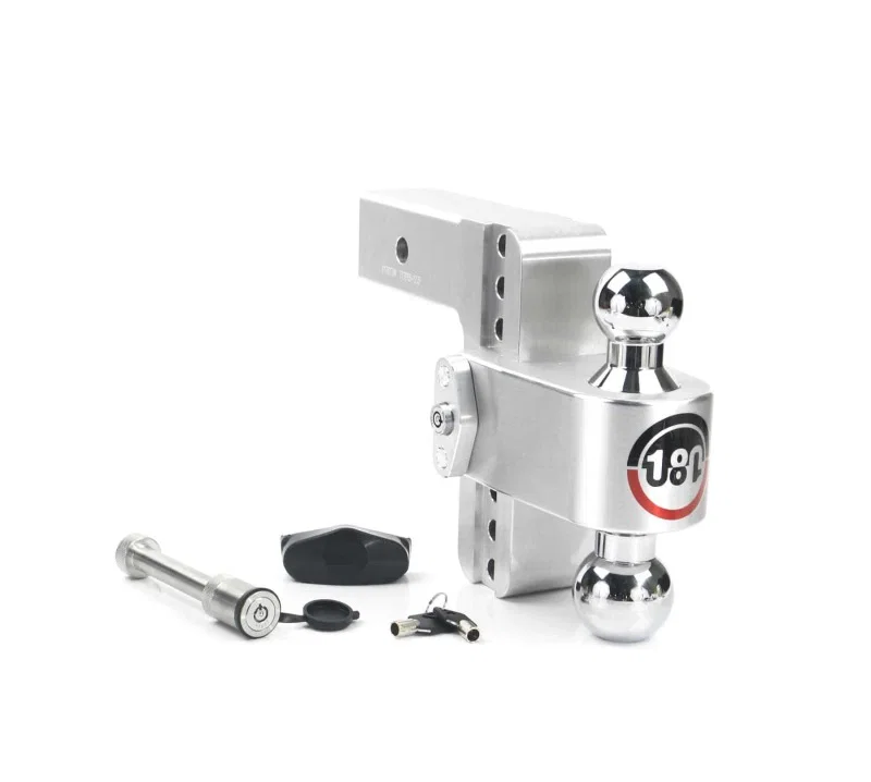 Weigh Safe CTB6-2.5-KA, 180 Hitch 6in Drop Hitch & 2.5in Shank (10K/18.5K GTWR) w/WS05 - Aluminum