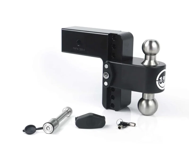 Weigh Safe LTB6-3-KA-CER-BLA, 180 Hitch 6in Drop Hitch & 3in Shank (10K/21K GTWR) w/WS05 - Black Cerakote
