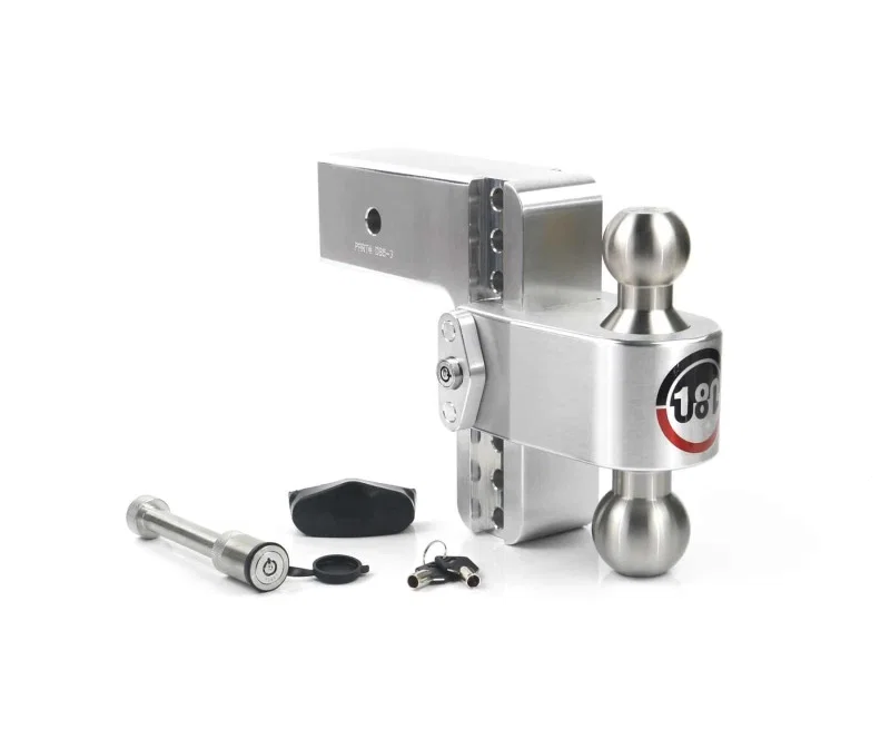 Weigh Safe LTB6-3-KA, 180 Hitch 6in Drop Hitch & 3in Shank (10K/21K GTWR) w/WS05 - Aluminum