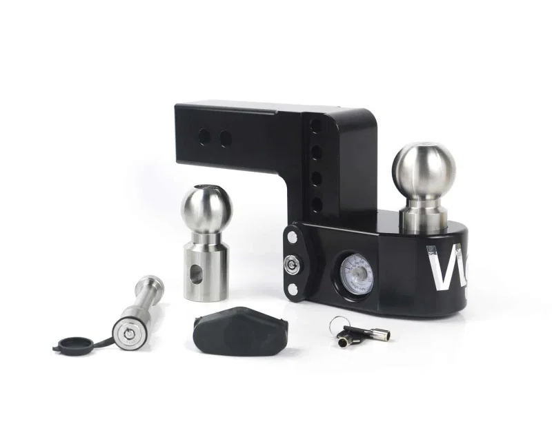 Weigh Safe WS4-2.5-KA-CER-BLA, 4in Drop Hitch w/Built-in Scale & 2.5in Shank (8K/18.5K GTWR) w/WS05 - Black Cerakote