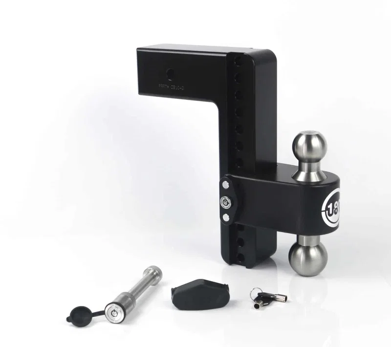 Weigh Safe LTB10-3-KA-CER-BLA, 180 Hitch 10in Drop Hitch & 3in Shank (10K/21K GTWR) w/WS05 - Black Cerakote