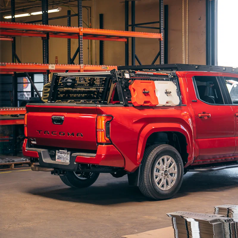 Cali Raised LED CR4055, Overland Bed Rack For 2024+ Toyota Tacoma - Short Bed Tall Height Rack