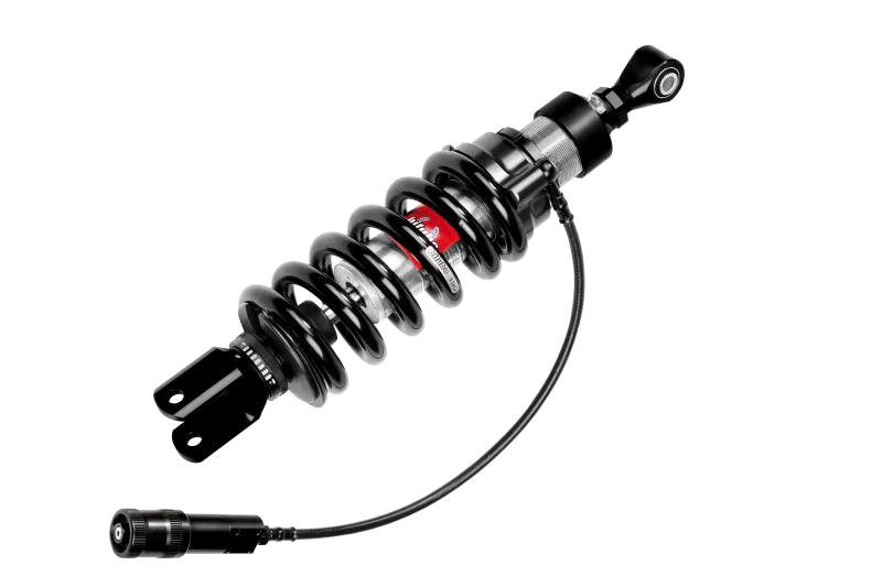Bitubo Suspension BW015XZE32, XZE3 Monoshocks Adjustable: Hydraulic Spring Preload, Rebound, Length, Black Spring