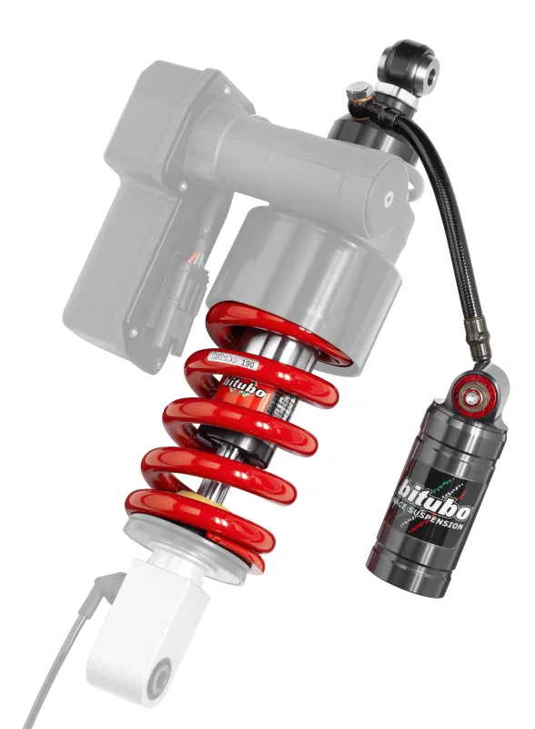 Bitubo Suspension BW045VXU91, VXU Rear Monoshock For Showa With Remote Tank, Provided With Bitubo Spring
