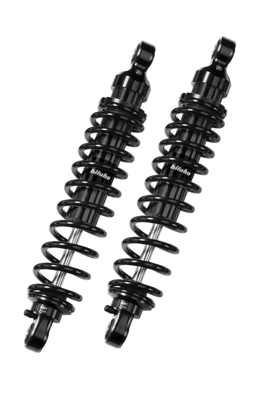 Bitubo Suspension BW002WME02V2, WME0 Twinshocks Adjustable: Spring Preload, Rebound, Length 341mm, Dark Edition