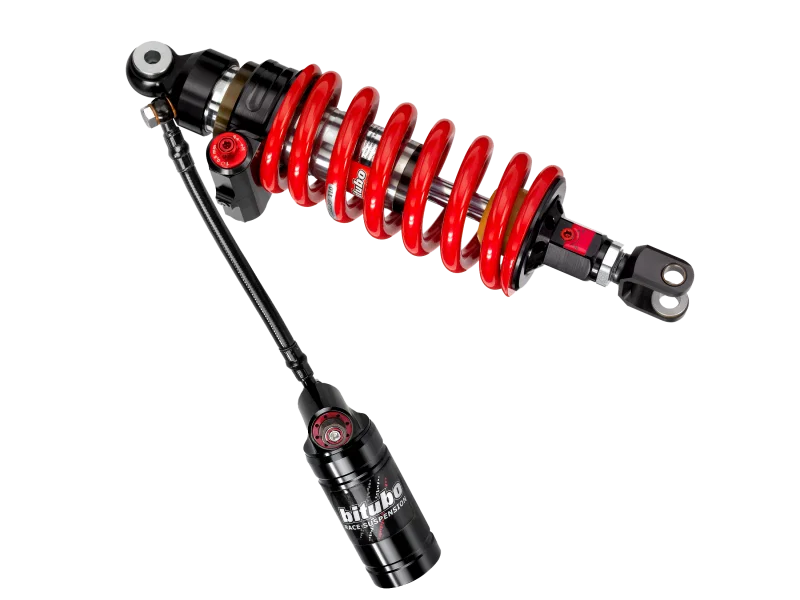 Bitubo Suspension T0025CLU31V2, CLU3 Monoshock Adjustable: Hydraulic Spring Preload, Reb., Double Comp., Length, Red Spring for Triumph