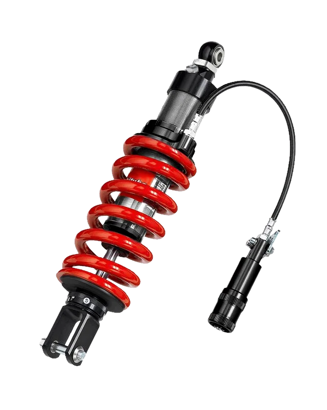 Bitubo Suspension S0072XZE31, XZE3 Monoshocks Adjustable: Hydraulic Spring Preload, Rebound, Length, Red Spring