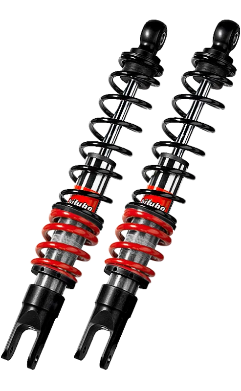 Bitubo Suspension SC209YGB01, YGB0 Twinshocks Rear Adjustable: Spring Preload, Red And Black Springs for Honda