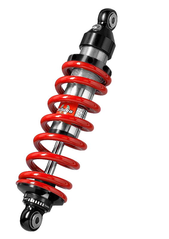 Bitubo Suspension BW005XZE01, XZE0 Monoshocks Adjustable: Spring Preload, Rebound, Red Spring