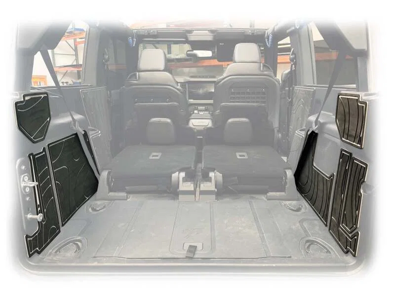 TURN Offroad IA5-M2B, 2021+ Ford Bronco (2 Door) Cargo Area Foam Protector Kit Black