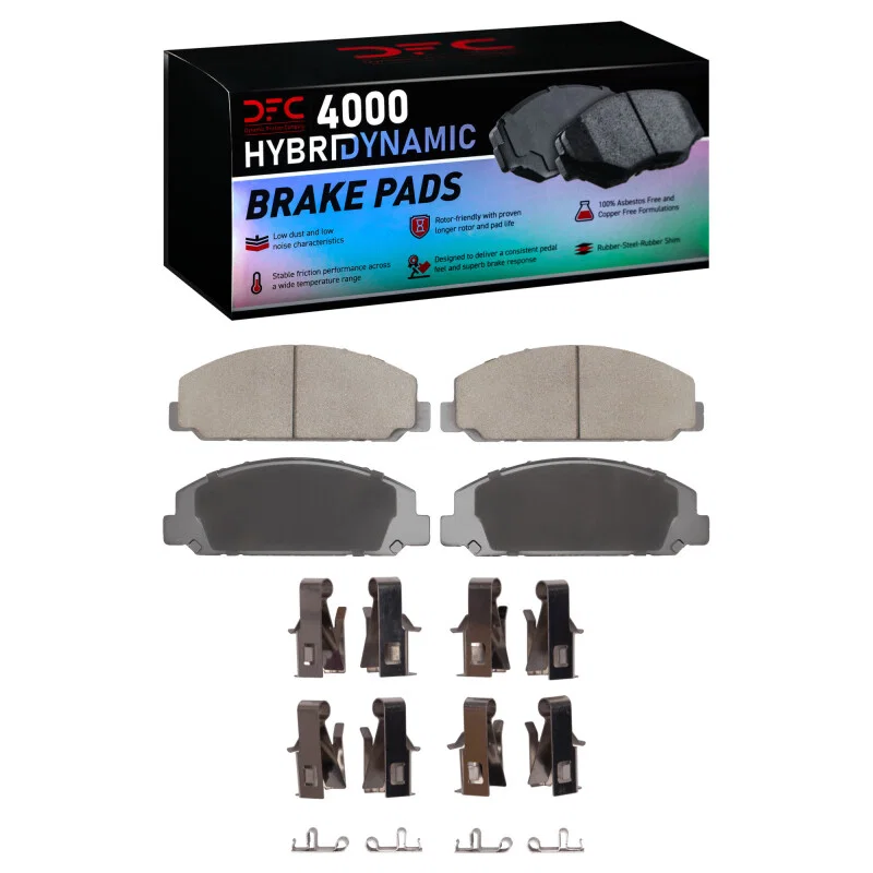 DFC 4000-0827-01, 99-24 Chevrolet W5500 Tiltmaster Rear/Front 4000 HybriDynamic Brake Pads and Hardware Kit