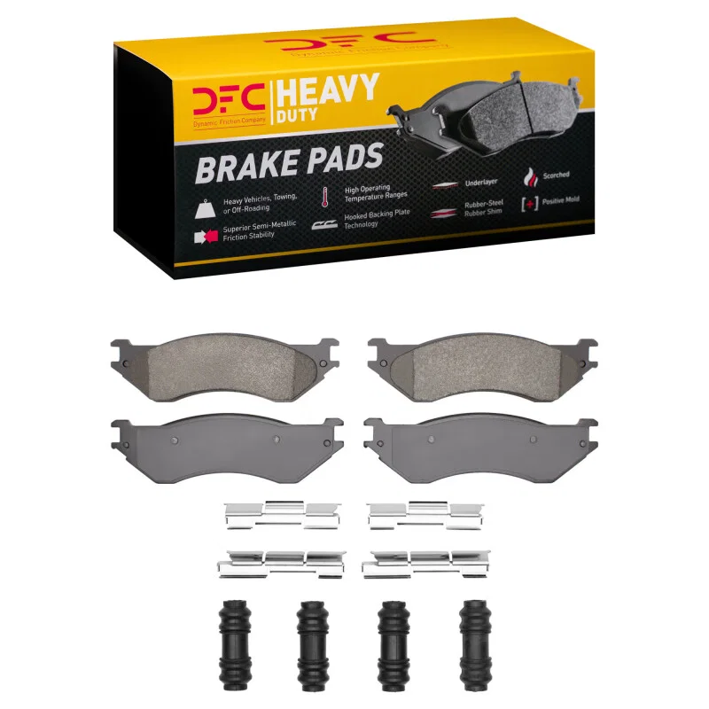 DFC 1214-0702-12, 00-08 Dodge Ram 1500 Pickup Rear Heavy Duty Pads and Hardware Kit