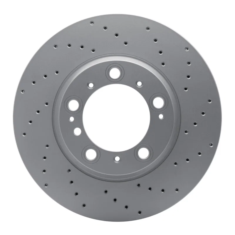 DFC 624-02067D, 99-23 Porsche 911 Left Rear Drilled GeoSPEC Coated Rotor