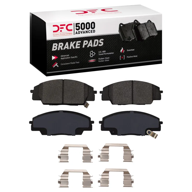 DFC 1552-0829-01, 00-10 Acura RSX Front 5000 Advanced Low Metallic Brake Pads and Hardware Kit