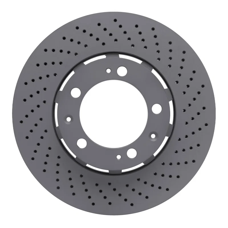 DFC 920-02118D, 94-98 Porsche 911 Right Front Drilled Hi-Carbon Alloy Geomet Coated Rotor