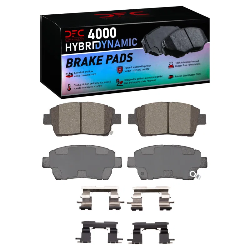 DFC 4000-0822-02, 00-00 Toyota Celica Front 4000 HybriDynamic Brake Pads and Hardware Kit