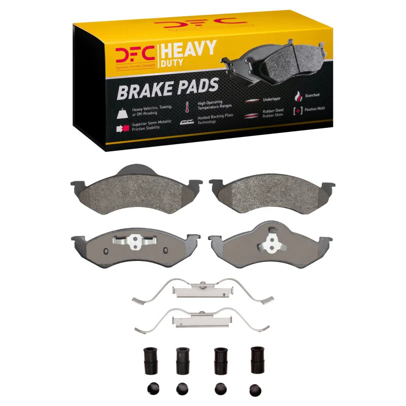 DFC 1214-0820-01, 00-02 Dodge Dakota 4WD Front Heavy Duty Pads and Hardware Kit