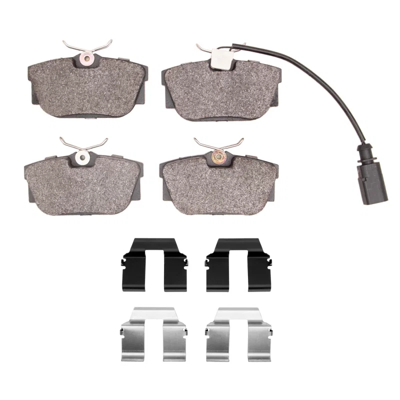 DFC 1551-0877-11, 00-00 Volkswagen EuroVan Rear 5000 Advanced Semi Metallic Brake Pads and Hardware Kit