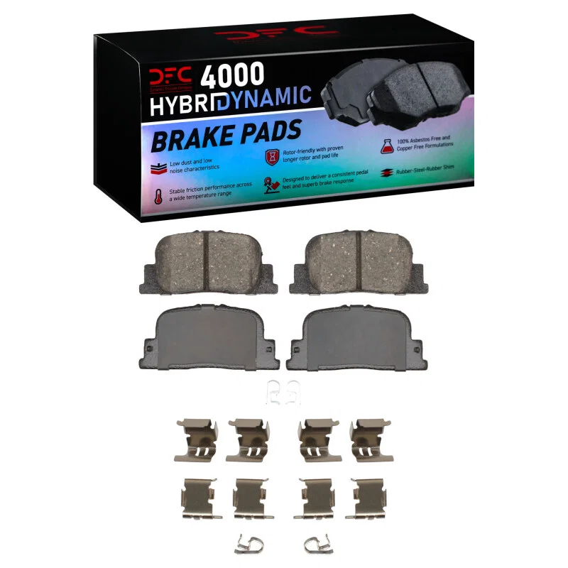 DFC 4000-0835-01, 00-10 Lexus ES300 Rear 4000 HybriDynamic Brake Pads and Hardware Kit