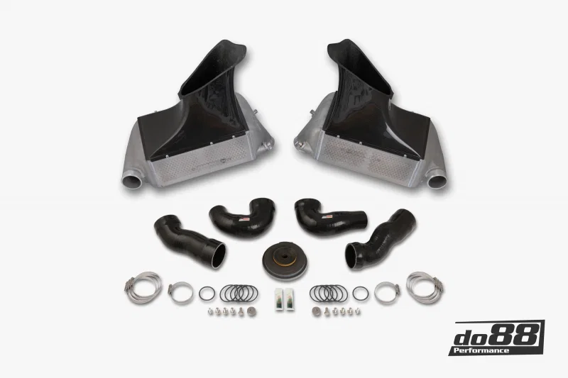 do88 ICM-230-1-OEM, 07-09 Porsche 911 Turbo/GT2 (997.1) MERA Intercooler Kit for OEM Y-Pipe
