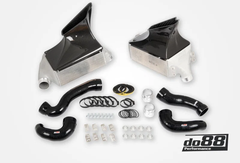 do88 ICM-410-OEM, 01-05 Porsche 911 Turbo/Turbo S/X50/GT2 (996) MERA Intercooler Kit for OEM Y-Pipe
