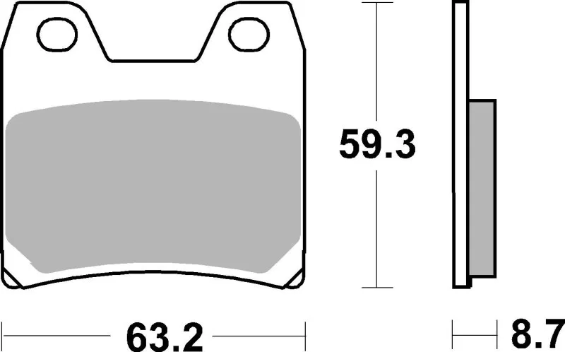 Brembo Powersports 07YA40SP, 01-05 Yamaha FZS Fazer 1000cc Brake Pad - Rear