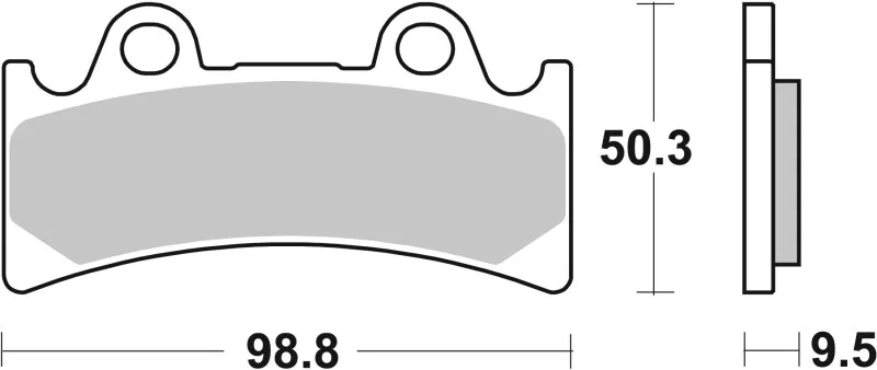Brembo Powersports 07YA32SR, Sinter Xtra Brake Pad