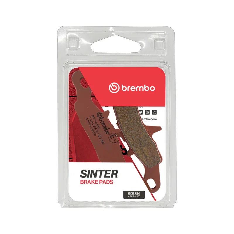 Brembo Powersports 07KA22SD, 00-02 Kawasaki KL Super Sherpa 250cc Sinter Brake Pad - Front