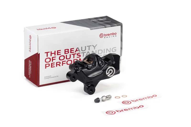 Brembo Powersports 120B81471, 99-02 Harley-Davidson FLHR Road King 484 Logopuro Brake Caliper - Front Left