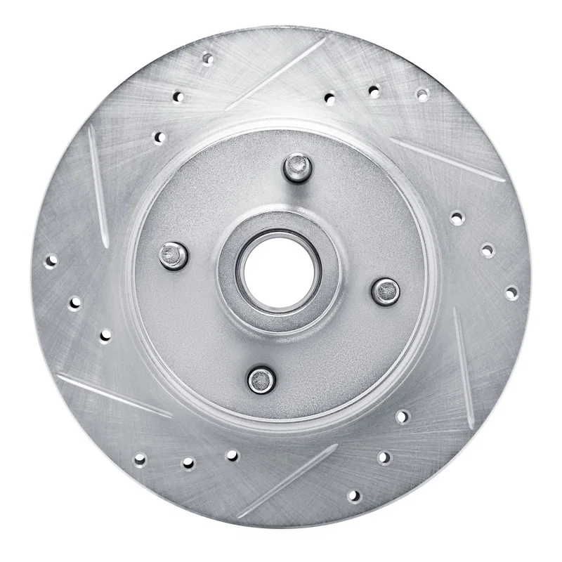 R1 Concepts 631-52001L, R1 76-80 Buick SKYHAWK Front Left Drilled & Slotted Silver Brake Rotor