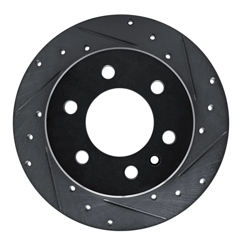 R1 Concepts 633-63174R, R1 19-25 Freightliner SprintER 2500 Rear Right Drilled & Slotted Black Brake Rotor