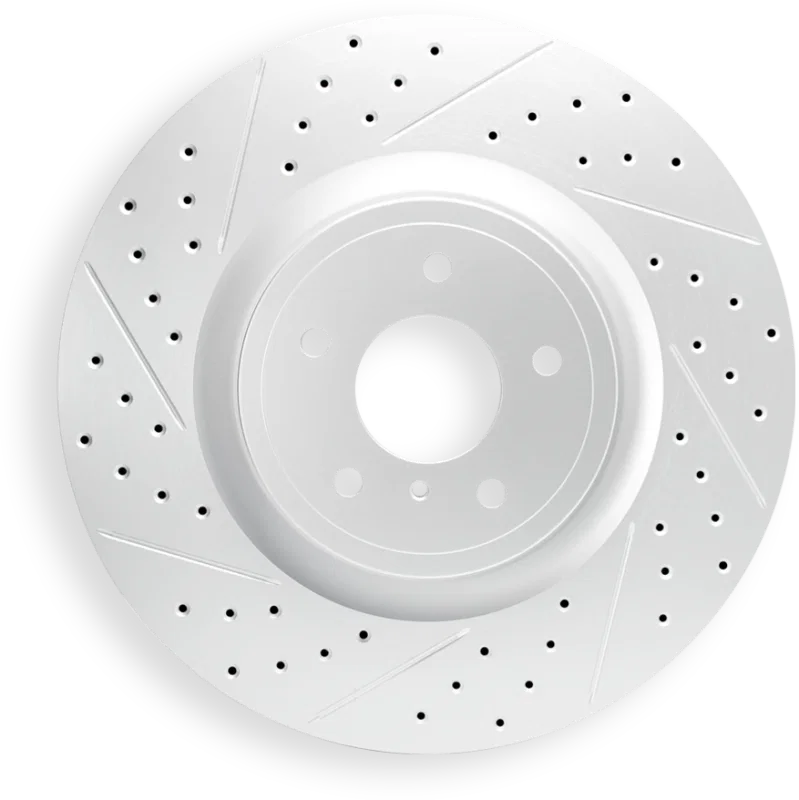R1 Concepts 830-54132R, R1 95-07 Ford E-350 Econoline Front Right Drilled & Slotted Geo-Carbon Rotor