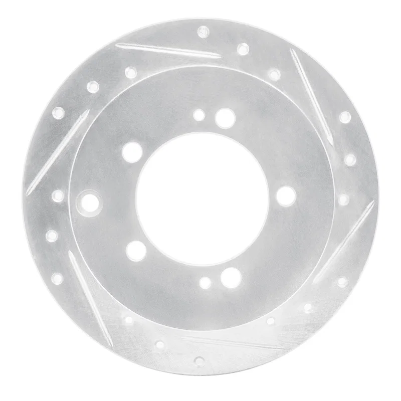 R1 Concepts 631-72028R, R1 94-07 Chrysler SEBRING Rear Right Drilled & Slotted Silver Brake Rotor