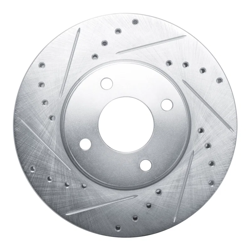 R1 Concepts 631-92111L, R1 13-17 Suzuki SWIFT (Mexico) Front Left Drilled & Slotted Silver Brake Rotor