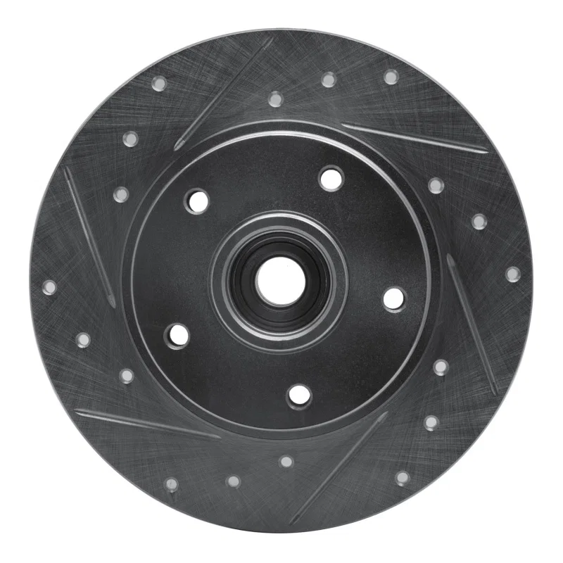 R1 Concepts 631-92083L, R1 11-15 Renault Fluence (Mexico) Rear Left Drilled & Slotted Silver Brake Rotor