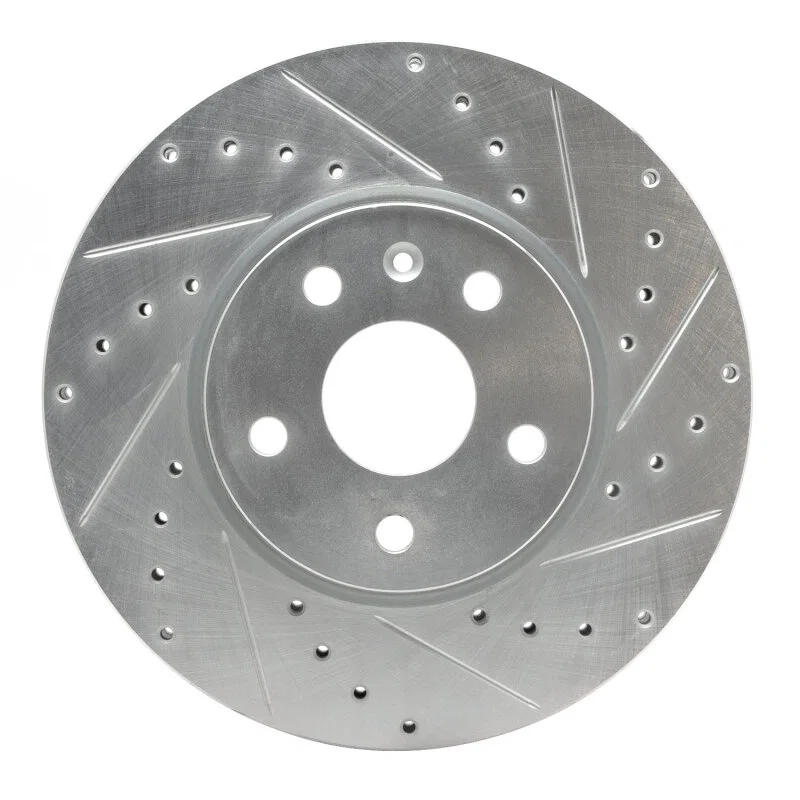 R1 Concepts 631-45016R, R1 10-25 Buick ALLURE Front Right Drilled & Slotted Silver Brake Rotor