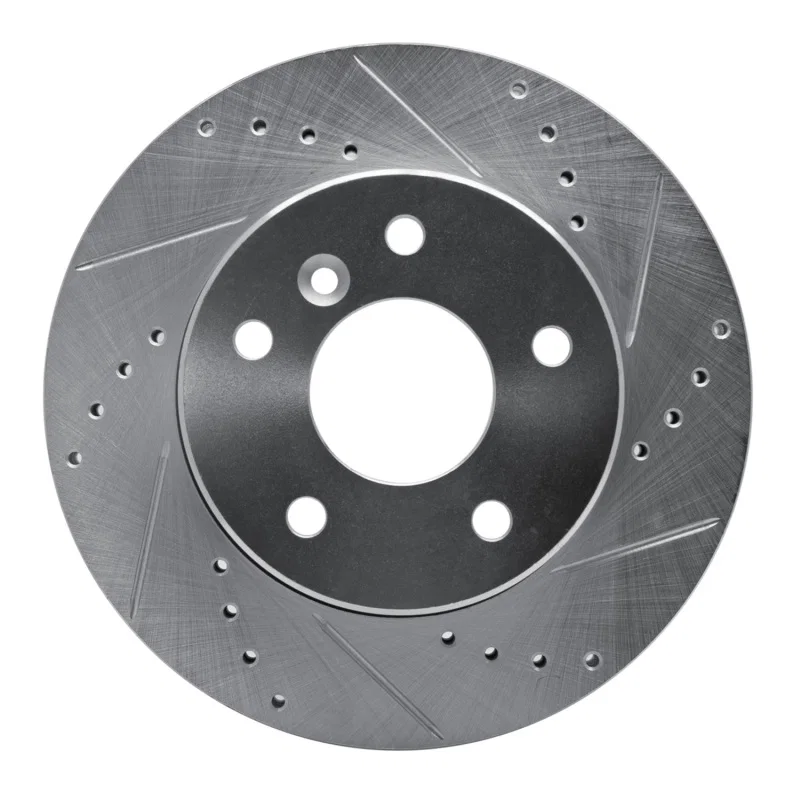 R1 Concepts 631-11005R, R1 99-04 Land Rover Discovery Front Right Drilled & Slotted Silver Brake Rotor