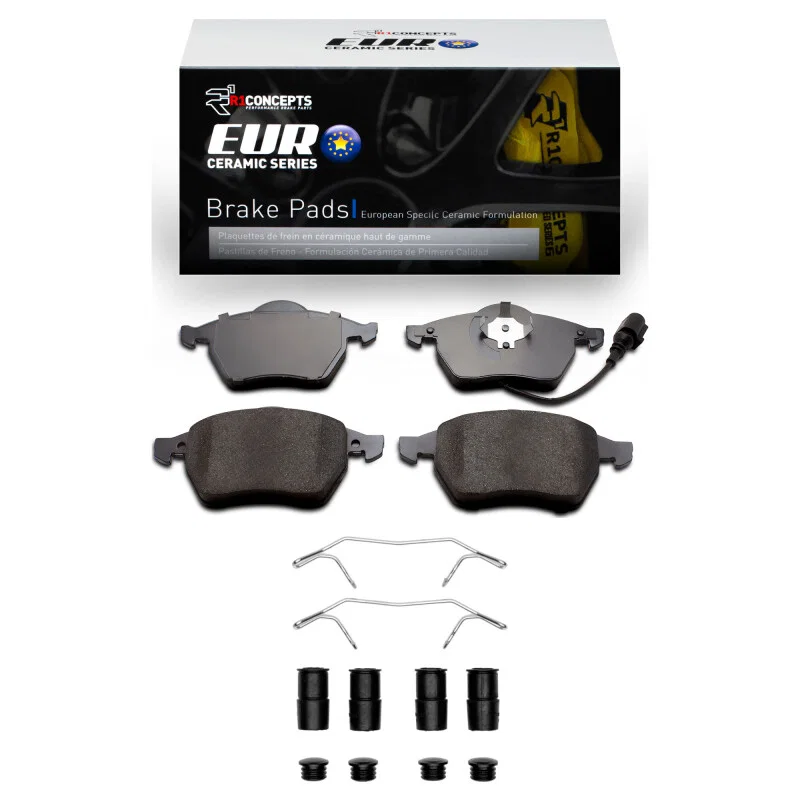 R1 Concepts 2600-0687-11, R1 99-10 Audi TT Front Euro Ceramic Pads & Hardware Kit
