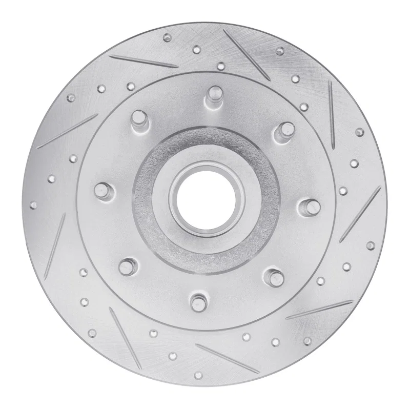 R1 Concepts 631-40086R, R1 98-03 Dodge B3500 / B2500 Front Right Drilled & Slotted Silver Brake Rotor