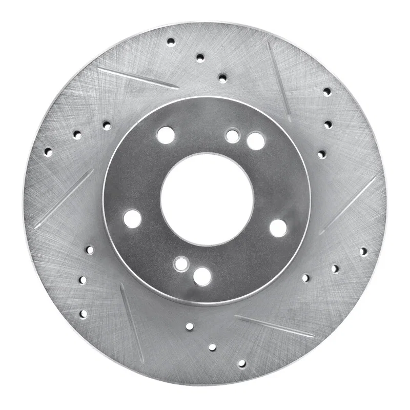 R1 Concepts 631-67030R, R1 89-99 Infiniti I30 Front Right Drilled & Slotted Silver Brake Rotor