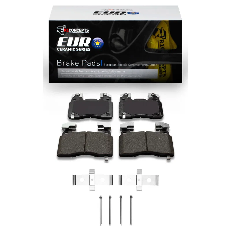 R1 Concepts 2600-1474-13, R1 12-17 Chevrolet SS Front Euro Ceramic Pads & Hardware Kit