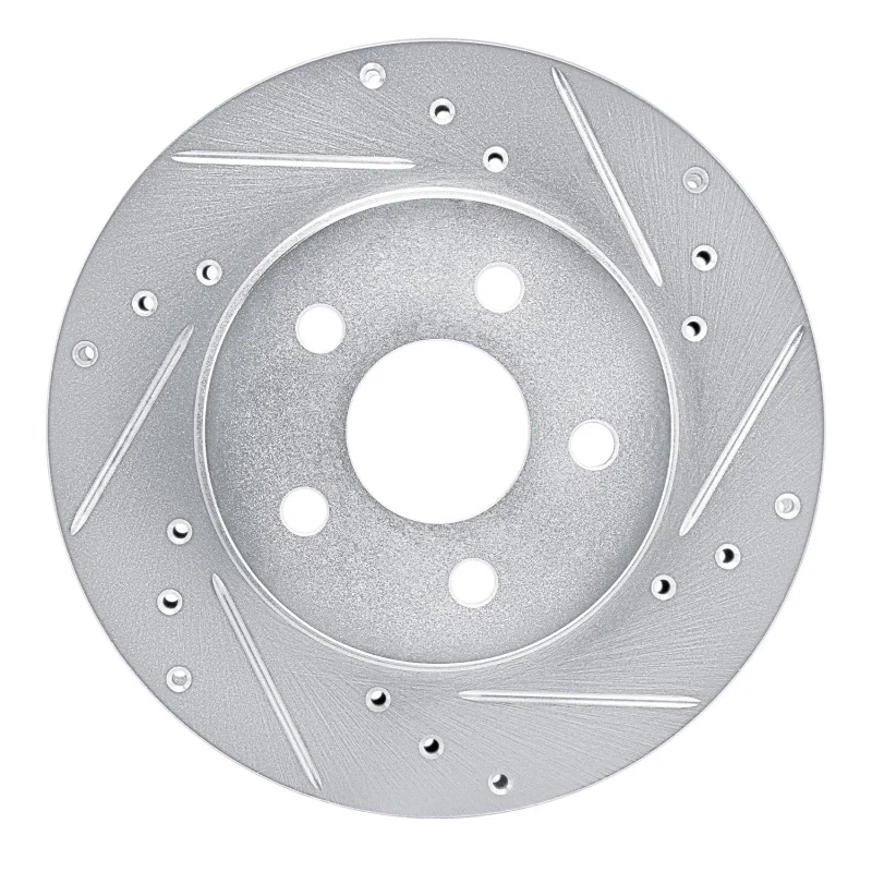 R1 Concepts 631-45004R, R1 82-82 Buick CENTURY Front Right Drilled & Slotted Silver Brake Rotor