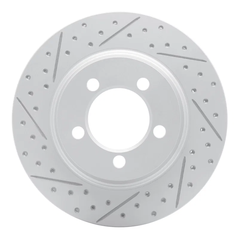 R1 Concepts 830-54042L, R1 67-67 Ford Galaxie 500 Front Left Drilled & Slotted Geo-Carbon Rotor