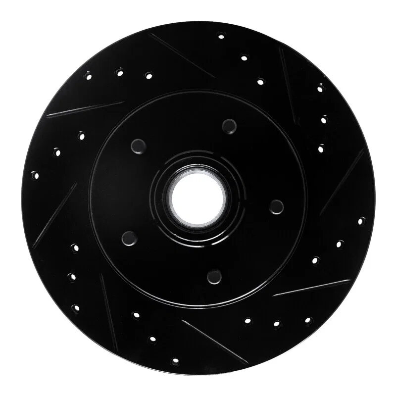 R1 Concepts 633-51000R, R1 91-96 Buick Roadmaster Front Right Drilled & Slotted Black Brake Rotor