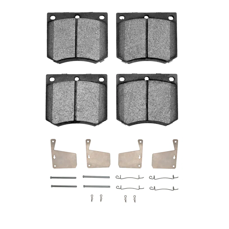 R1 Concepts 2600-0330-03, R1 1970-1977 Mercury CAPRI Front R1 Euro Ceramic Pads & Hardware Kit