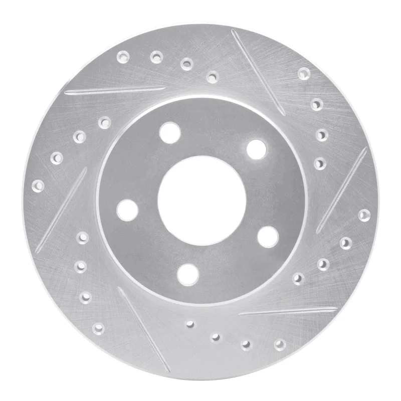 R1 Concepts 631-47018R, R1 85-91 Buick SKYHAWK Front Right Drilled & Slotted Silver Brake Rotor