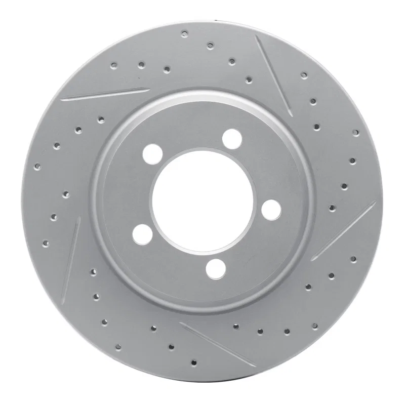 R1 Concepts 830-54043R, R1 65-66 Ford Galaxie Front Right Drilled & Slotted Geo-Carbon Rotor