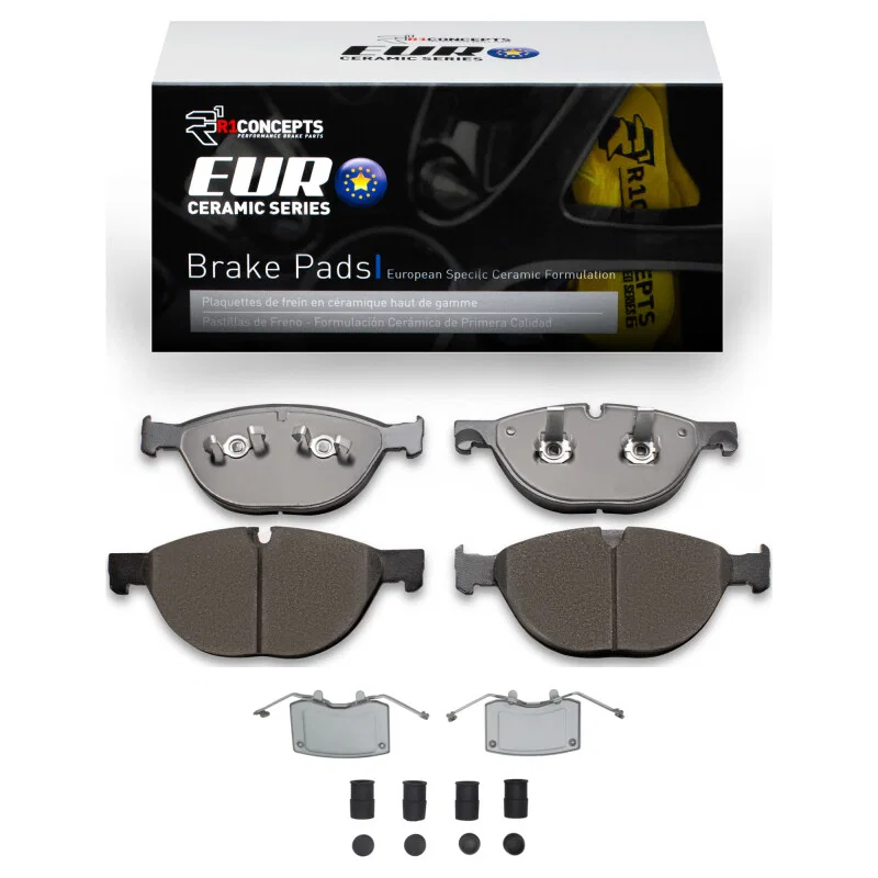 R1 Concepts 2600-1448-01, R1 2010-2024 Jaguar XFR Front R1 Euro Ceramic Pads & Hardware Kit